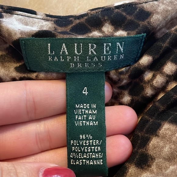 Lauren Ralph Lauren Snakeskin Print Sleeveless Dress - Picture 5 of 7